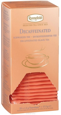 картинка Травяной чай Ronnefeldt Decaffeinated / Декофеинизированный чёрный чай, саше на чашку (Teavelope) (25 пак) от интернет магазина