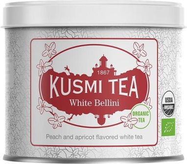 картинка White Bellini / Белый чай, персик, абрикос, банка (90 гр) от интернет магазина