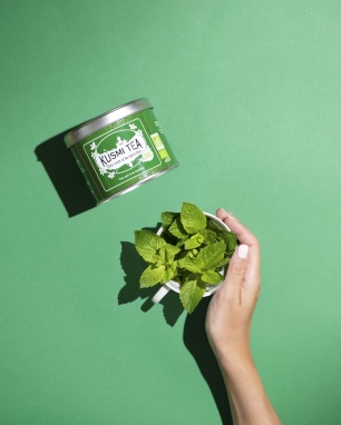 картинка Spearmint Green / Зеленый чай с мятой, банка (100 гр) от интернет магазина