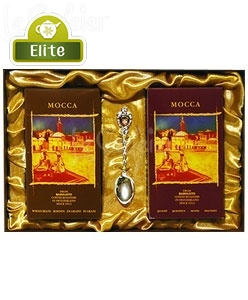 картинка Badilatti Мокка (зерно), Мокка (молотый), подарочный набор  (2 х 250 гр) от интернет магазина