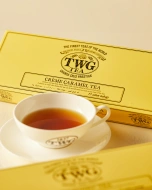 картинка Красный чай TWG Tea Creme Caramel Tea / Крем-Карамельный (2,5 г х 15 пак.) интернет магазин являющийся официальным дистрибьютором в России 