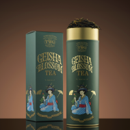 картинка Зеленый чай TWG Tea Geisha Blossom / Цветение Гейши, туба (100 гр) интернет магазин являющийся официальным дистрибьютором в России 