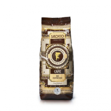 картинка Кофе Sirocco Bio Espresso (100% Арабика), зерновой (500 гр) от интернет магазина